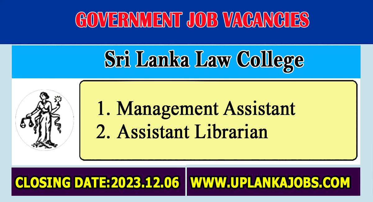 Sri Lanka Law College Vacancies 2023