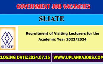 SLIATE Visiting Lecturer Vacancies 2024