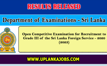 Sri Lanka Foreign Service Exam Results 2024